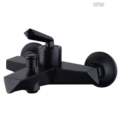 cold and hot water bathroom brass exposed wall mouted hand held bathtub bath and shower faucet mixer