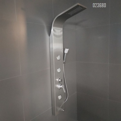 Multifunctional Shower Panel Tower, Stainless Steel Tower Shower With LED Display Waterfall Massage System